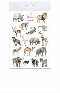 Obrazek Tatuaże zmywalne Zwierzęta Afryki