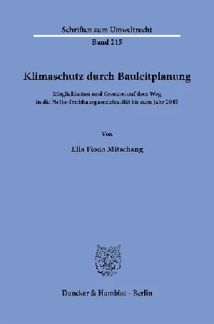 Obrazek MITSCHANG, E: KLIMASCHUTZ DURCH BAULEITPLANUNG