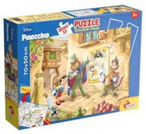 Obrazek Puzzle dwustronne Maxi 35 Pinokio