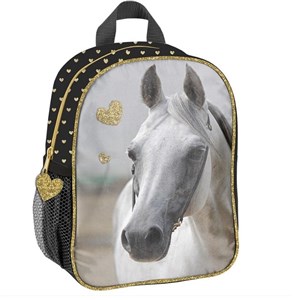 Obrazek Plecak przedszkolny Paso Horse złote serduszka