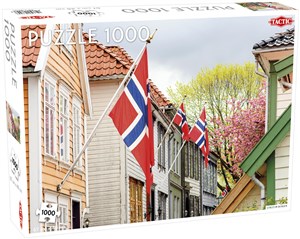 Obrazek Puzzle Street in Bergen 1000