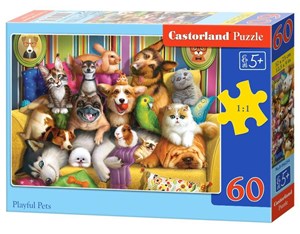 Obrazek Puzzle 60 Playful Pets