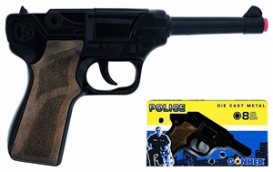 Obrazek Metalowy pistolet policyjny 8 naboi