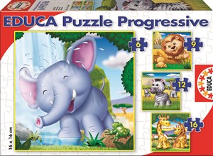 Bild von PUZZLE 4W1 ZWIERZĘTA