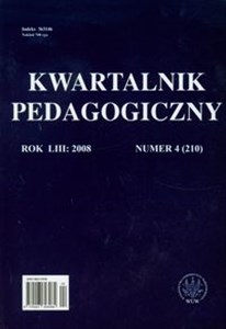 Obrazek Kwartalnik pedagogiczny nr 4 2008