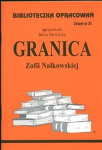 Bild von Biblioteczka Opracowań Granica Zofii Nałkowskiej Zeszyt nr 21