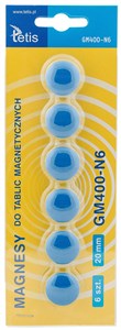 Bild von Magnesy do tablic Tetis niebieskie 20mm/6