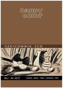 Obrazek Blok szkicowy eco A4/80K 80g HAPPY COLOR