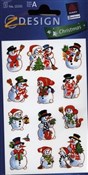 Pokaż szczegóły dla Naklejki bożonarodzeniowe Z Design Christmas Bałwanki 52335 Polska książka : Naklejki b...