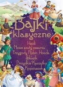 Obrazek Bajki klasyczne Heidi  Przygody Robin Hooda  Słowik  Nowe szaty cesarza  Brzydkie Kaczątko