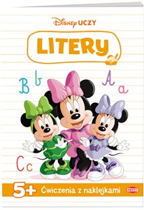 Obrazek Disney uczy Minnie Ćwiczenia z naklejkami Litery