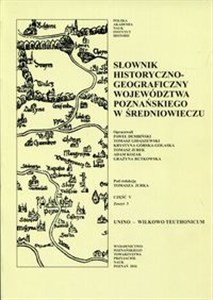 Bild von Słownik historyczno-geograficzny województwa poznańskiego w średniowieczu Część 5 Zeszyt 3