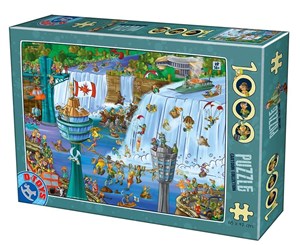 Obrazek Puzzle 1000 Szaleństwo wycieczka wodospad Niagara