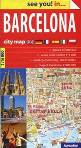 Obrazek Barcelona city map 1:16 000