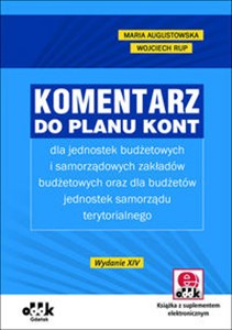 Obrazek Komentarz do planu kont dla jednostek budżetowych i samorządowych zakładów budżetowych oraz dla budżetów jedostek samorządu terytorialnego