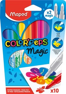 Bild von Flamastry Maped colorpeps magic 8 kolorów + 2 wymazywacze