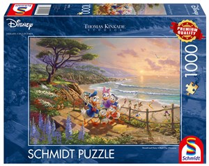 Bild von Puzzle 1000 PQ Kaczor Donald & Daisy T. Kinkade 111120