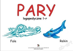 Obrazek Fale - Rekin. Pary logopedyczne L-R