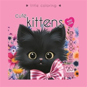 Bild von Kolorowanka 140x140 Słodkie kotki różowa