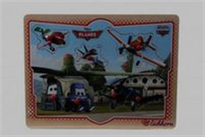 Obrazek Puzzle samoloty kształty 7 elementów