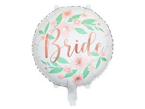 Bild von Balon foliowy Bride kwiaty 45cm biały