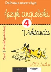 Obrazek Język angielski Zeszyt 4 Dyktanda z płytą CD szkoła podstawowa