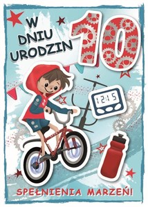 Obrazek Karnet urodziny 10