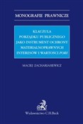Klauzula p... - Maciej Zachariasiewicz -  Polnische Buchandlung 