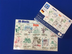 Obrazek Puzzle 120 język niemiecki Dom