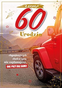 Obrazek Karnet Urodziny 60