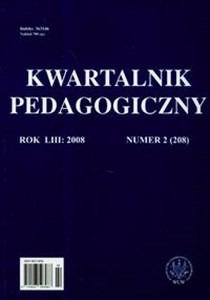 Bild von Kwartalnik pedagogiczny nr 2/2008