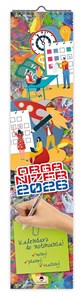 Bild von Kalendarz 2026 ścienny paskowy wąski Organizer KPW V2