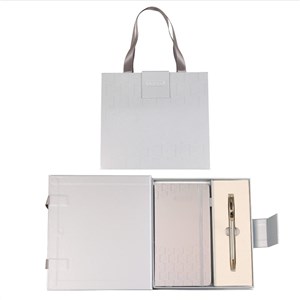 Bild von Długopis + notes Classic premium srebrno-złoty