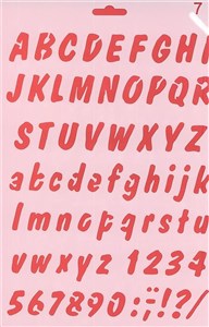 Bild von Szablon Silhouette Alfabet