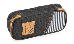 Bild von Piórnik etui Denim czarny