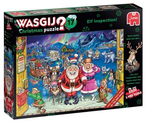Bild von Puzzle 2x1000 Wasgij Christmas 17 Fabryka Świętego Mikołaja
