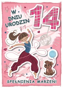 Obrazek Karnet urodziny 14