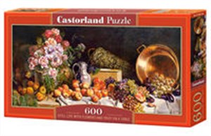 Obrazek Puzzle Still Life with Flowers and Fruit on a Table 600 B-060108