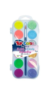 Bild von Farby akwarelowe 12kol (fluo, perła)