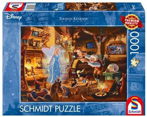 Bild von Puzzle 1000 PQ T. Kinkade Pinokio Disney 112330