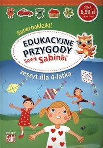 Obrazek Edukacyjne przygody Sowy Sabinki. Zeszyt dla 4-latka. Fakt poleca