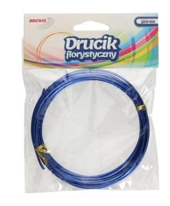 Obrazek Druciki florystyczne 3mx2mm niebieskie