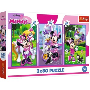 Bild von Puzzle 3x80 Minnie i przyjaciele 34889