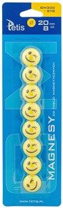 Bild von Magnesy do tablic Tetis żółte uśmiechy 20mm/8