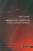 Społeczne ... - Tadeusz Sozański -  fremdsprachige bücher polnisch 