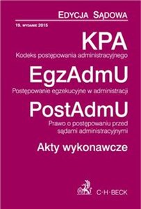 Bild von Kodeks postępowania administracyjnego Postępowanie egzekucyjne w administracji Prawo o postępowaniu przed sądami administracyjnymi