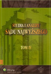 Bild von Studia i analizy Sądu Najwyższego tom 4