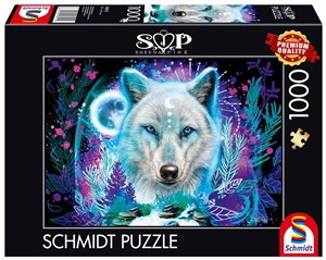 Bild von Puzzle 1000 Sheena Pike Arktyczny wilk
