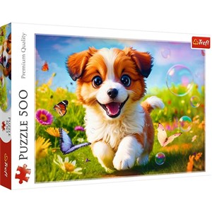 Obrazek Puzzle 500 Wesoły piesek 37524