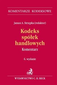 Obrazek Kodeks spółek handlowych Komentarz